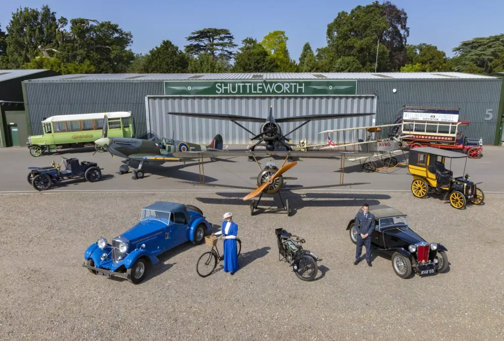 Out front of the Shuttleworth Collection hangar. Photo: www.shuttleworth.org